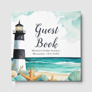 Nautical Lighthouse Bridal Shower Guest Book