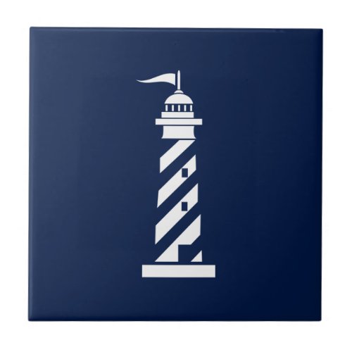 Nautical Lighthouse Ceramic Tile