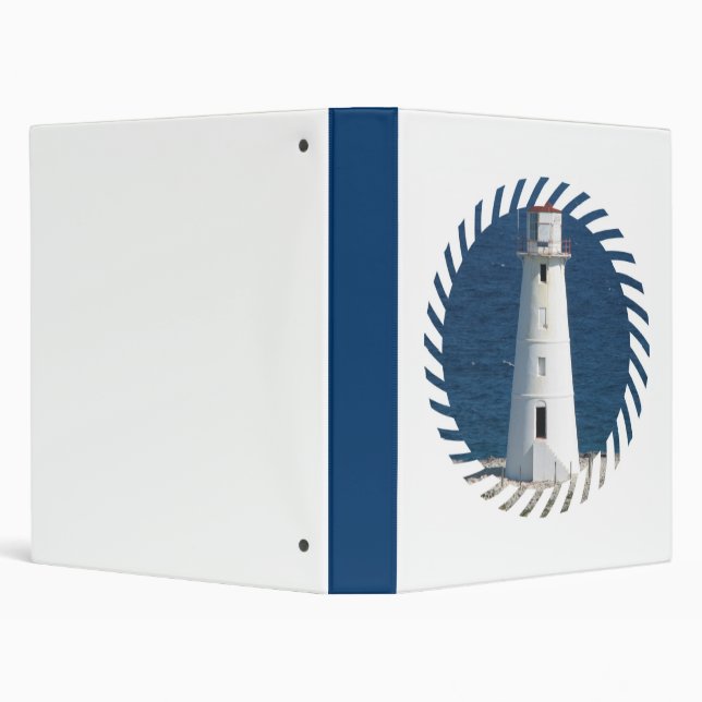 Nautical Lighthouse Design Binder (Background)