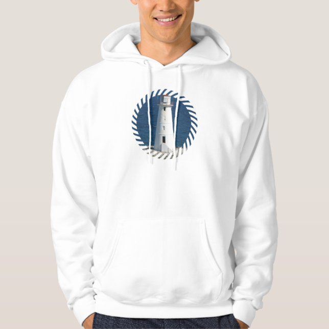 Nautical Lighthouse Hooded Sweatshirt (Front)