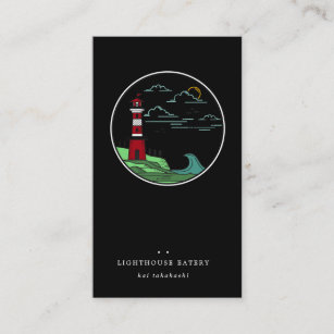 Nautical Lighthouse Logo Business Card