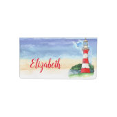Nautical Lighthouse Personalized Checkbook Cover (Front)
