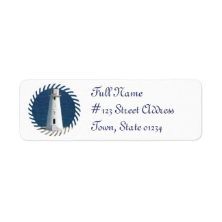 Nautical LIghthouse Return Addres Label