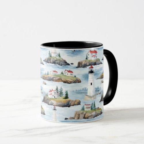 Nautical Lighthouse Vintage Mug