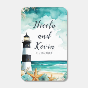 Nautical Lighthouse Wedding  Matchboxes