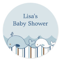 Nautical Little Whale Envelope Seals Stickers