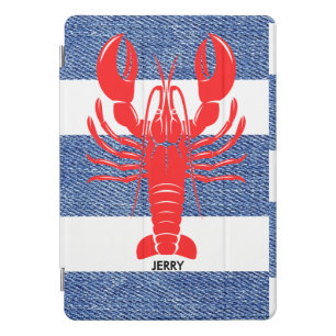 Nautical Lobster Coastal Style iPad Pro Cover
