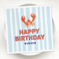 Nautical Lobster Kids Happy Birthday Napkins