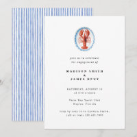 Nautical Lobster Preppy Wedding Engagement Party