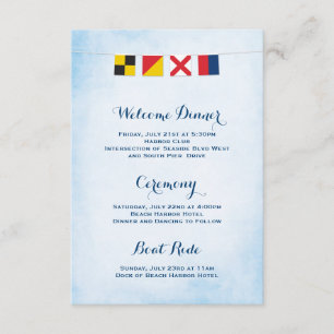 Nautical LOVE Flags Program Cloud Blue