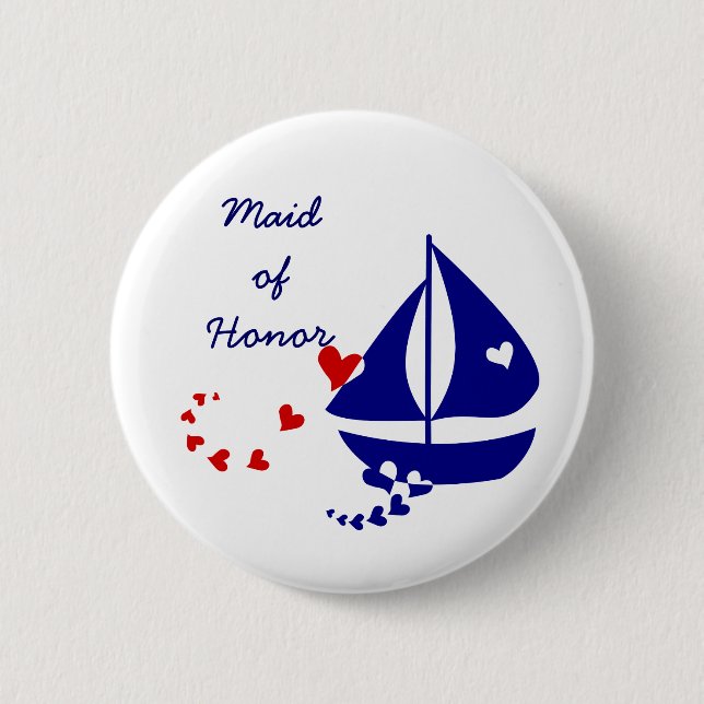 Nautical Love Pinback Button (Front)