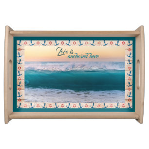 Nautical Love Serving Tray