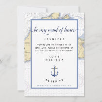 Nautical Maid of Honor | Martha's Vineyard Invitation
