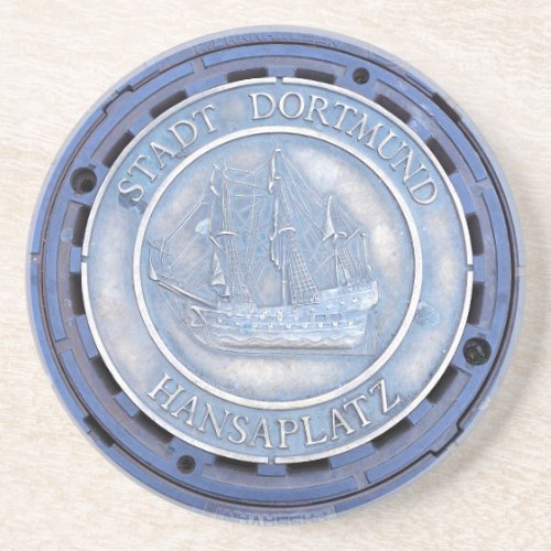 Nautical manhole cover german ship coaster