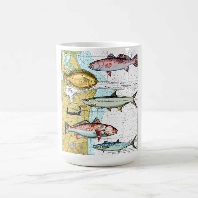 Nautical map coffe mug (Center)