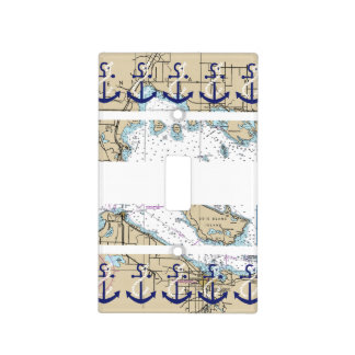 Nautical Map Decor Light Switch Cover