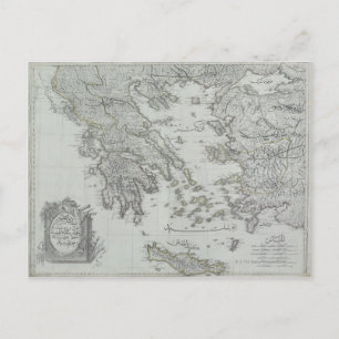 Nautical Map Postcard