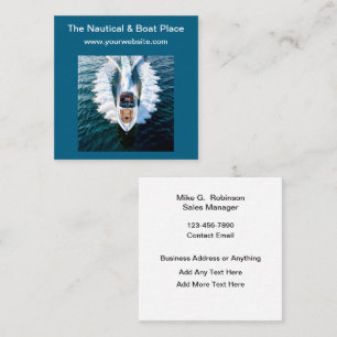 Nautical Marine Boating Theme Business Cards
