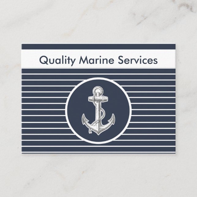 Nautical Marine Business Cards (Front)