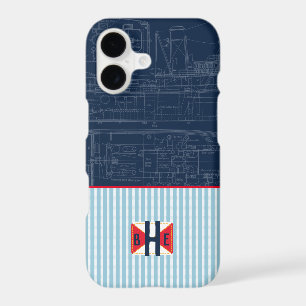 Nautical Maritime Boat Building Marine Flag Summer iPhone 17 Case
