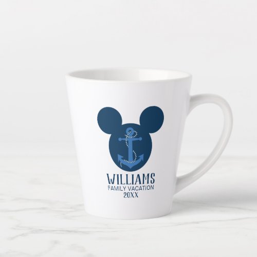 Nautical Mickey  Family Vacation Latte Mug