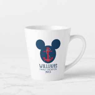 Nautical Mickey Family Vacation Latte Mug