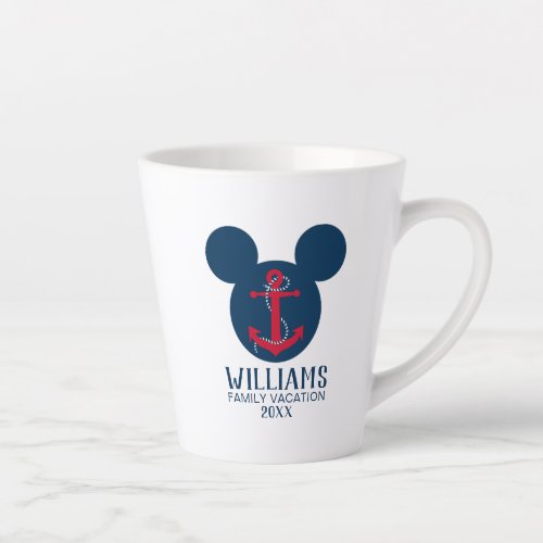Nautical Mickey  Family Vacation Latte Mug