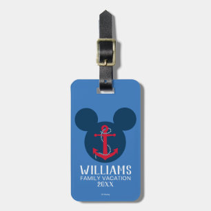 Nautical Mickey Family Vacation Luggage Tag