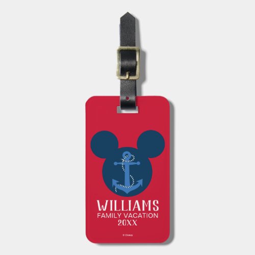 Nautical Mickey  Family Vacation Luggage Tag