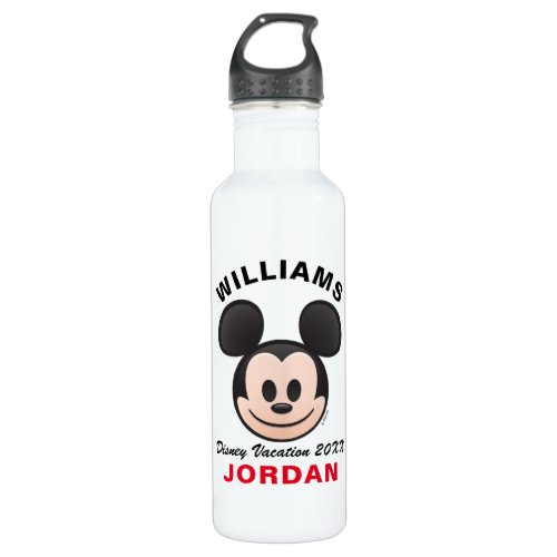 Nautical Mickey  Family Vacation Stainless Steel Water Bottle