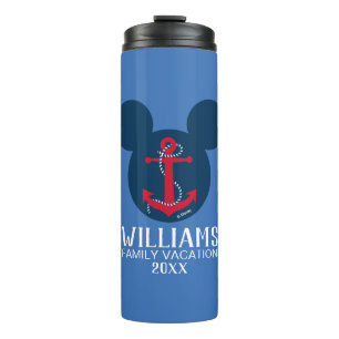 Nautical Mickey Family Vacation Thermal Tumbler