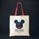 Nautical Mickey | Family Vacation Tote Bag<br><div class="desc">Set sail in Disney style with this nautical-themed Mickey Mouse family vacation tote bag. Featuring Mickey in a playful maritime design, this customizable tote allows you to add your family name, making it the perfect keepsake for your Disney getaway. Ideal for beach trips, cruises, or any family adventure, this tote...</div>