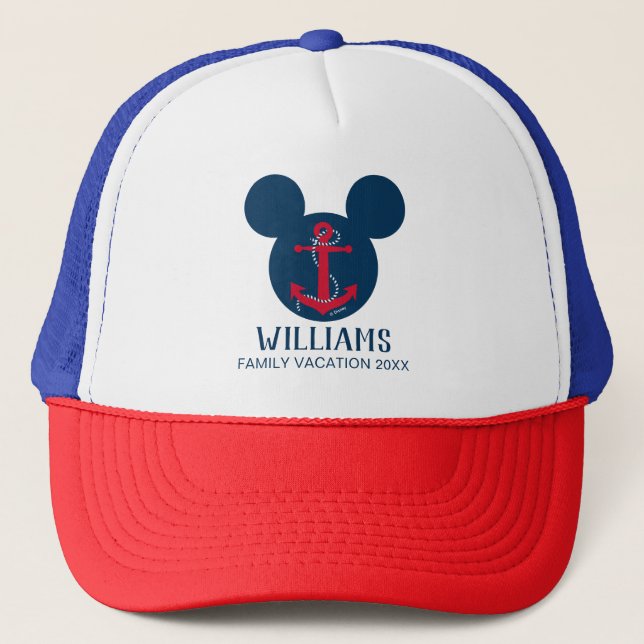 Nautical Mickey | Family Vacation Trucker Hat (Front)