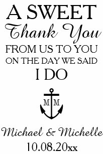 Candy Bar Favor Bags Zazzle Nautical Monogram Anchor Wedding Candy Bar Buffet Favor Bag