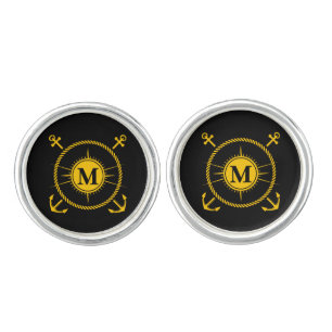 Nautical Monogram Cufflinks