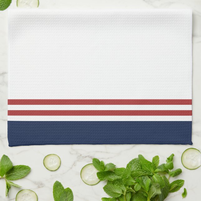 Nautical Monogram Kitchen Towel (Folded)