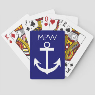 Nautical Monogram - Playing Cards - SRF