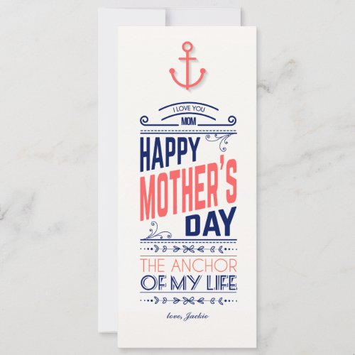 Nautical Mothers Day Card