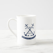 Nautical Mug with Anchors - Customizable