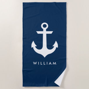 Nautical Name Beach Towel