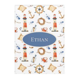 Nautical Name Nursery Acrylic Print