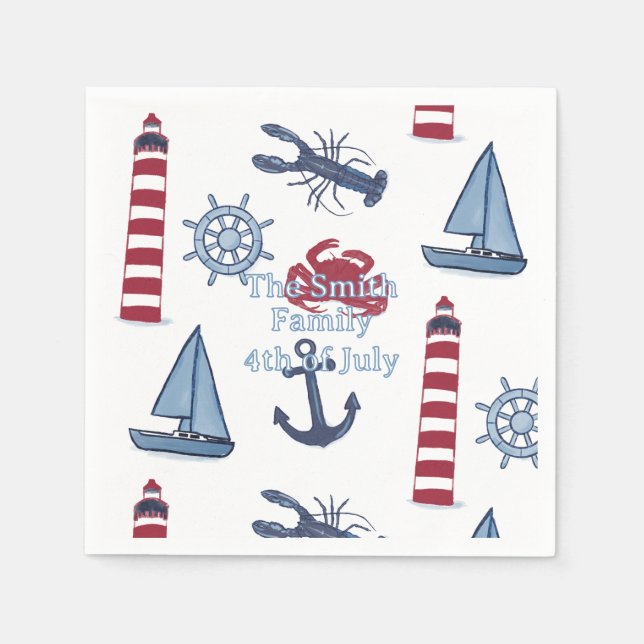 Nautical  napkins (Front)