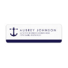 Nautical Navy Address Labels | Zazzle