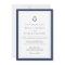 Nautical Navy Anchor Monogram Wedding Invitation