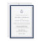 Nautical Navy Anchor Monogram Wedding Invitation