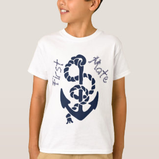 Nautical Navy Anchor Pattern T-Shirt