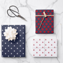 Nautical Navy and Red