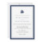 Nautical Navy and White Wedding Invitation | Ship