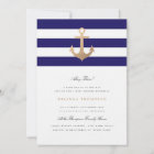 Nautical Navy Baby Shower Invitation