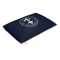 Nautical Navy Blue Anchor Boat Name Custom